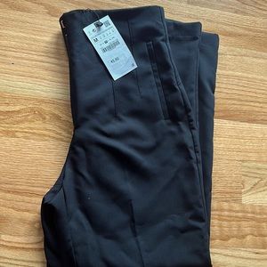 Zara high waisted black pants- never worn
